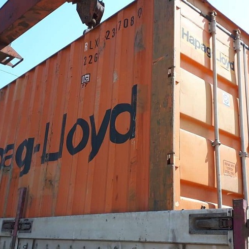 Транспортировка 20-ти футовых контейнеров с производства