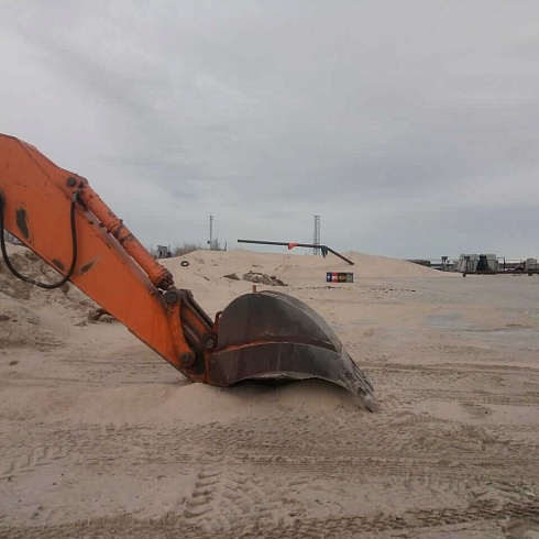 Перевозка песка в г. Надым более 14000 м3.
